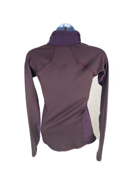 Calia Women's Purple Long Sleeve 1/2 Zip Pullover Sweatshirt Sz XS