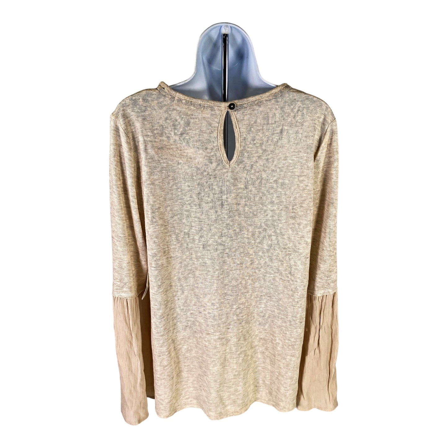 NEW Altard State Women’s Beige/Oatmeal Floral Long Sleeve Shirt - L