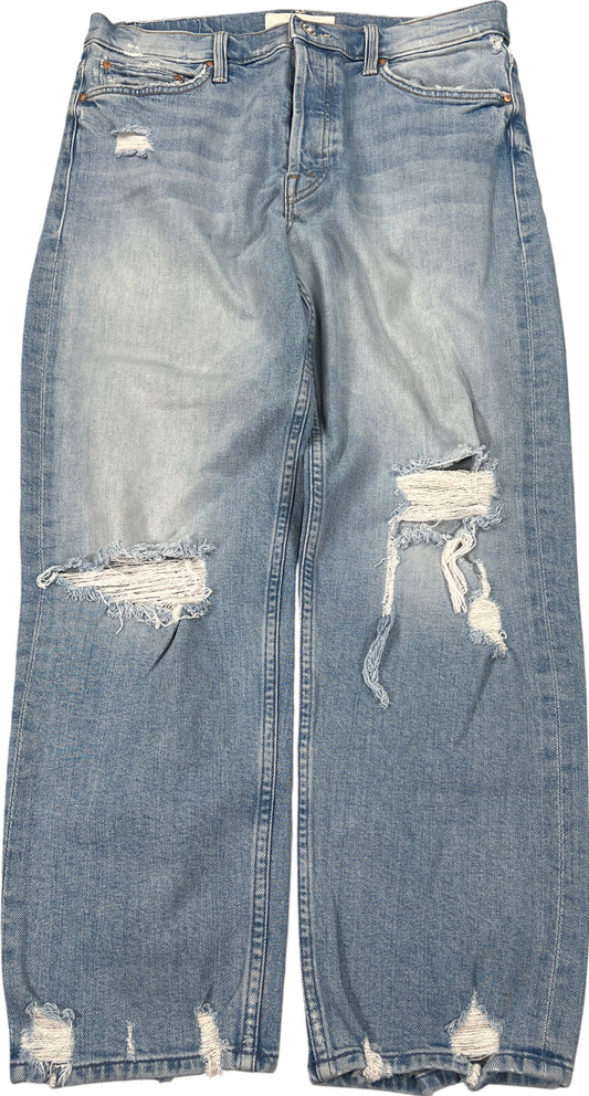 Mother Superior Women’s Light Wash The Tomcat Confession Distressed Jeans - 30