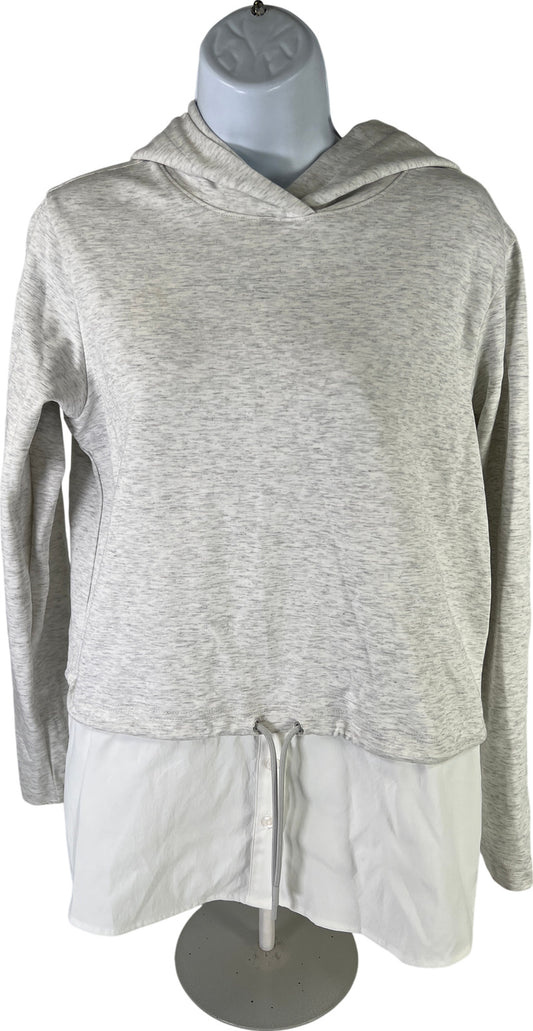 Athleta Women’s White Gallery Hoodie Layered Sweatshirt - S