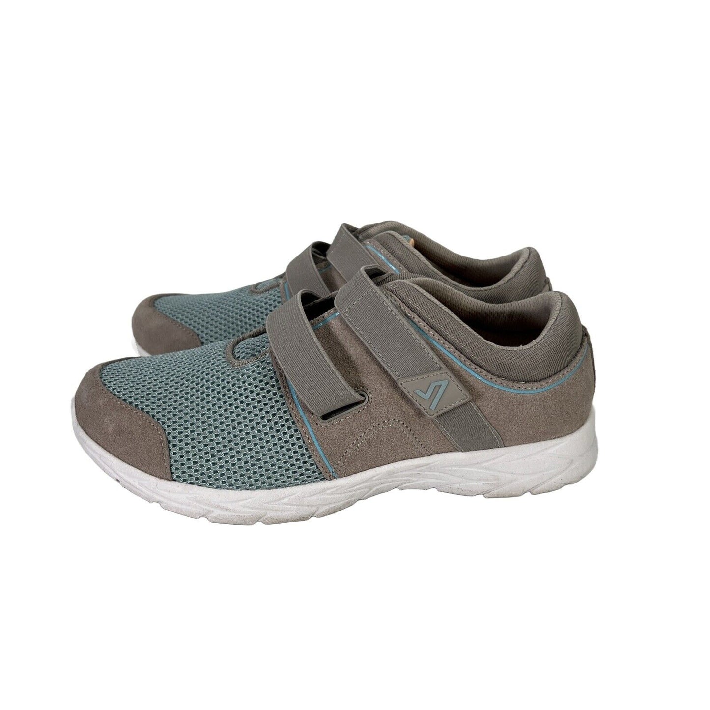 Vionic Women's Blue/Gray Ema Comfort Walking Sneakers - 9