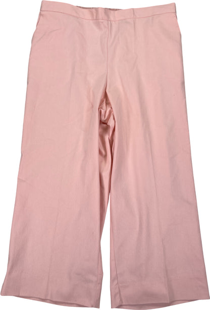 NEW Alfred Dunner Women’s Pink Le Jardin Classic Fit Capri Pants - 12