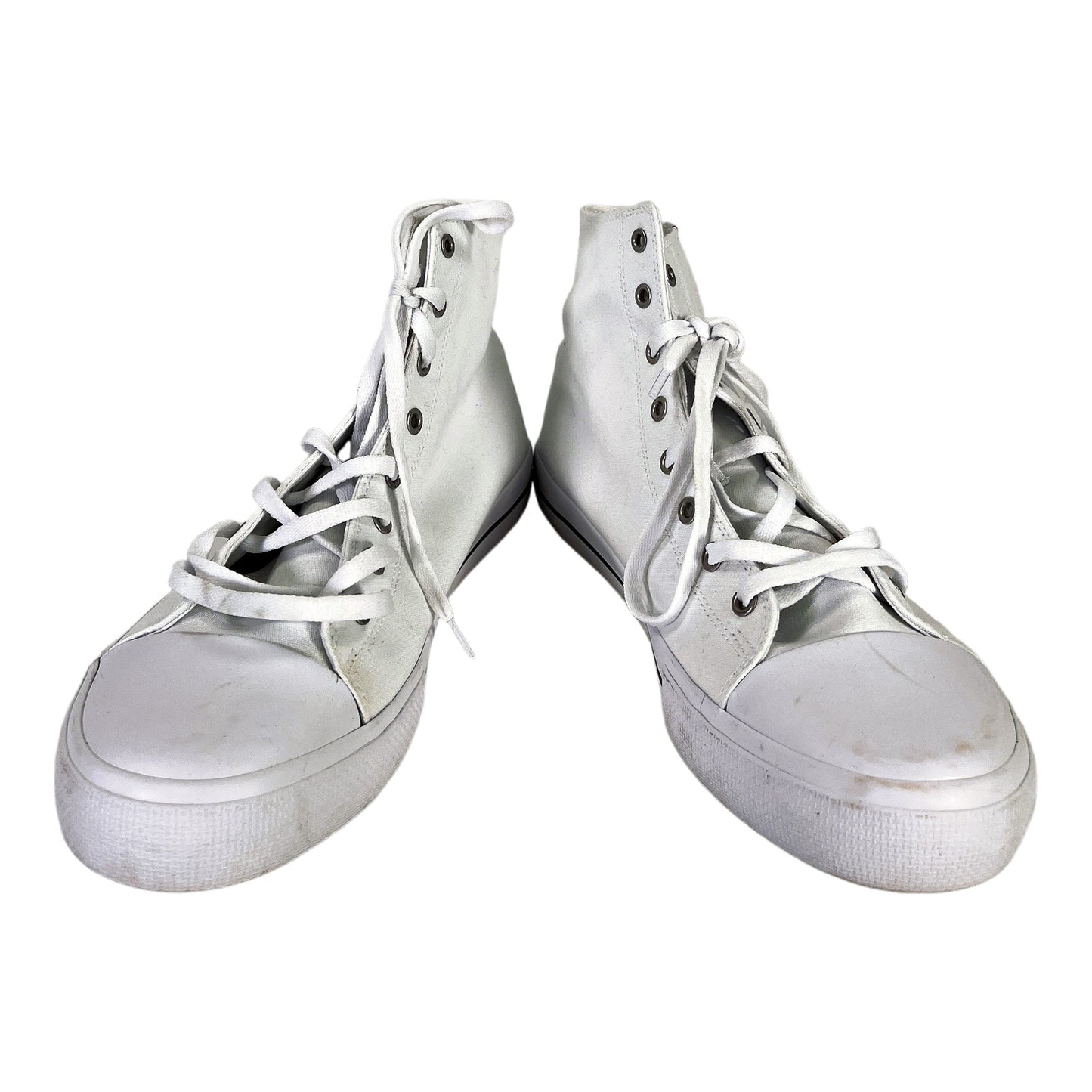 Lugs Men’s White Lace Up High Top Sneakers - 11