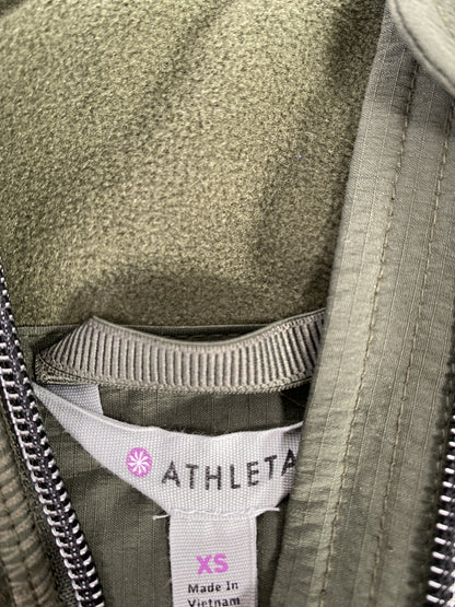 Athleta Women’s Green Fleece Lightweight Full Zip Jacket - XS