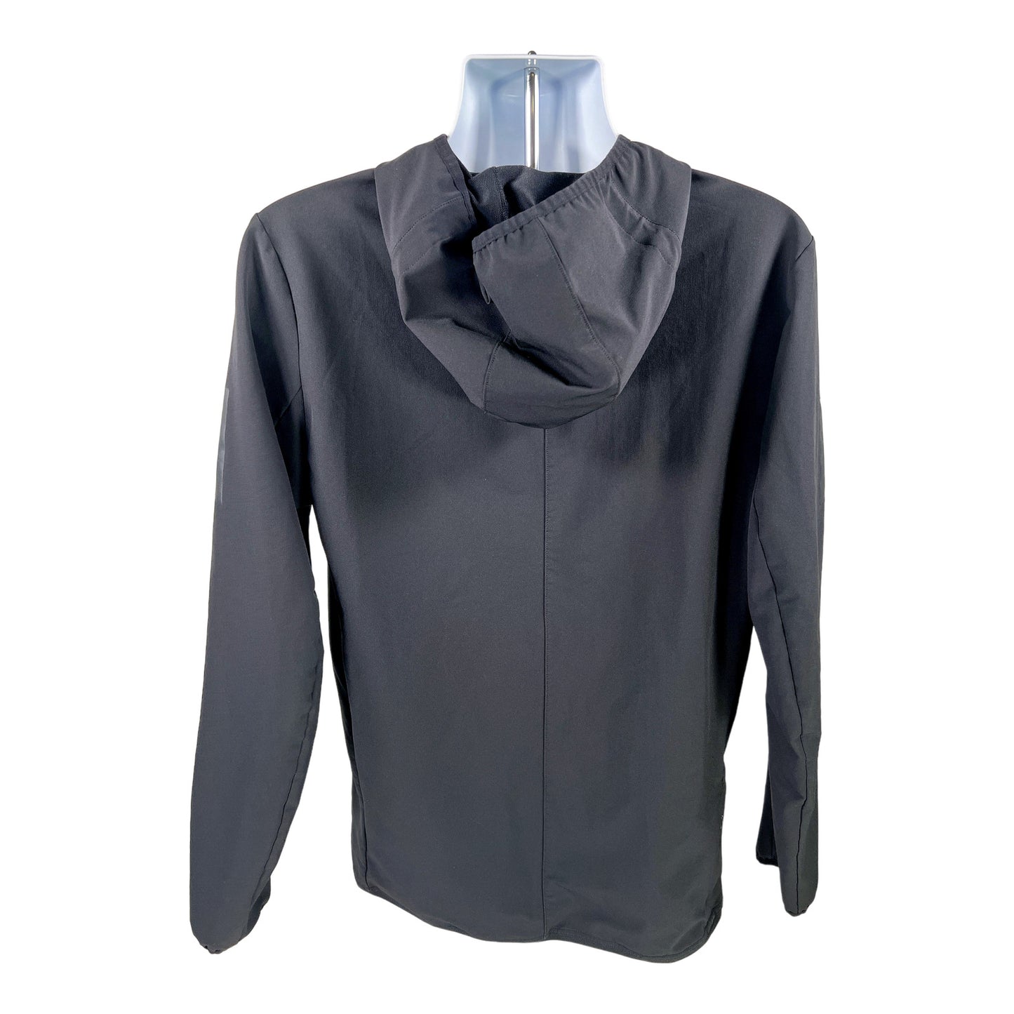 Adidas Men’s Black Long Sleeve Full Zip Running Windbreaker Jacket - M