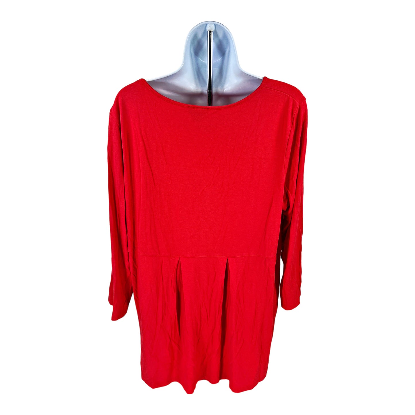 J.Jill Wearever Collection Women’s Red 3/4 Sleeve T-Shirt - L