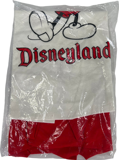 NEW Disneyland Men’s Vintage Mickey Mouse White/Red T-Shirt - M