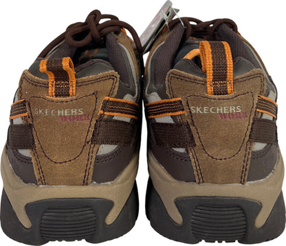 NEW Skechers for Work Men’s Brown Slip Resistant Safety Toe Sneakers - 11