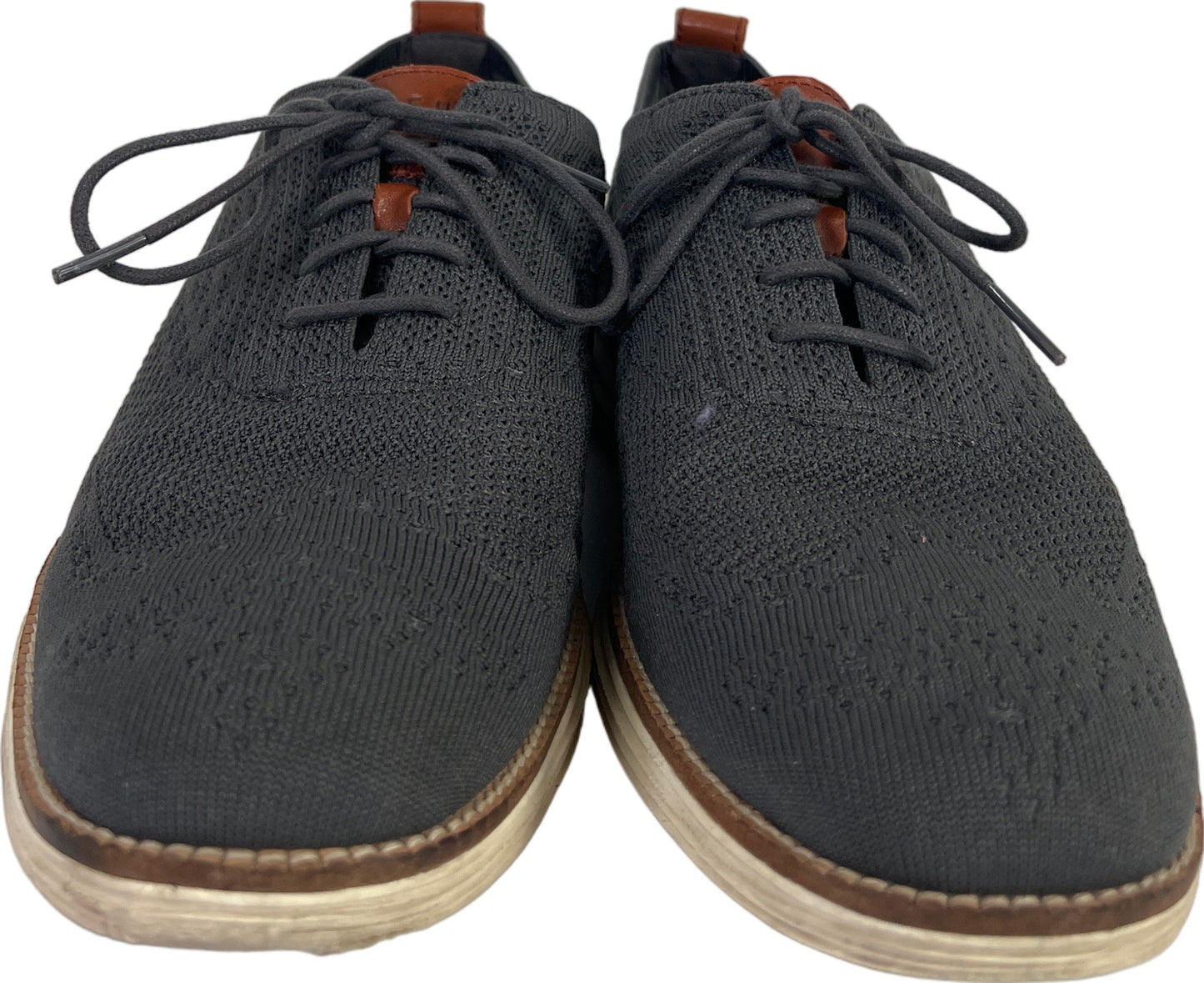 Cole Haan Men’s Blue/Gray Original Grand Knit Oxford Shoes - 11