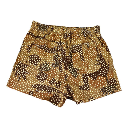 NEW Madewell Women’s Brown Floral Dot Print Stretch Waist Shorts - M