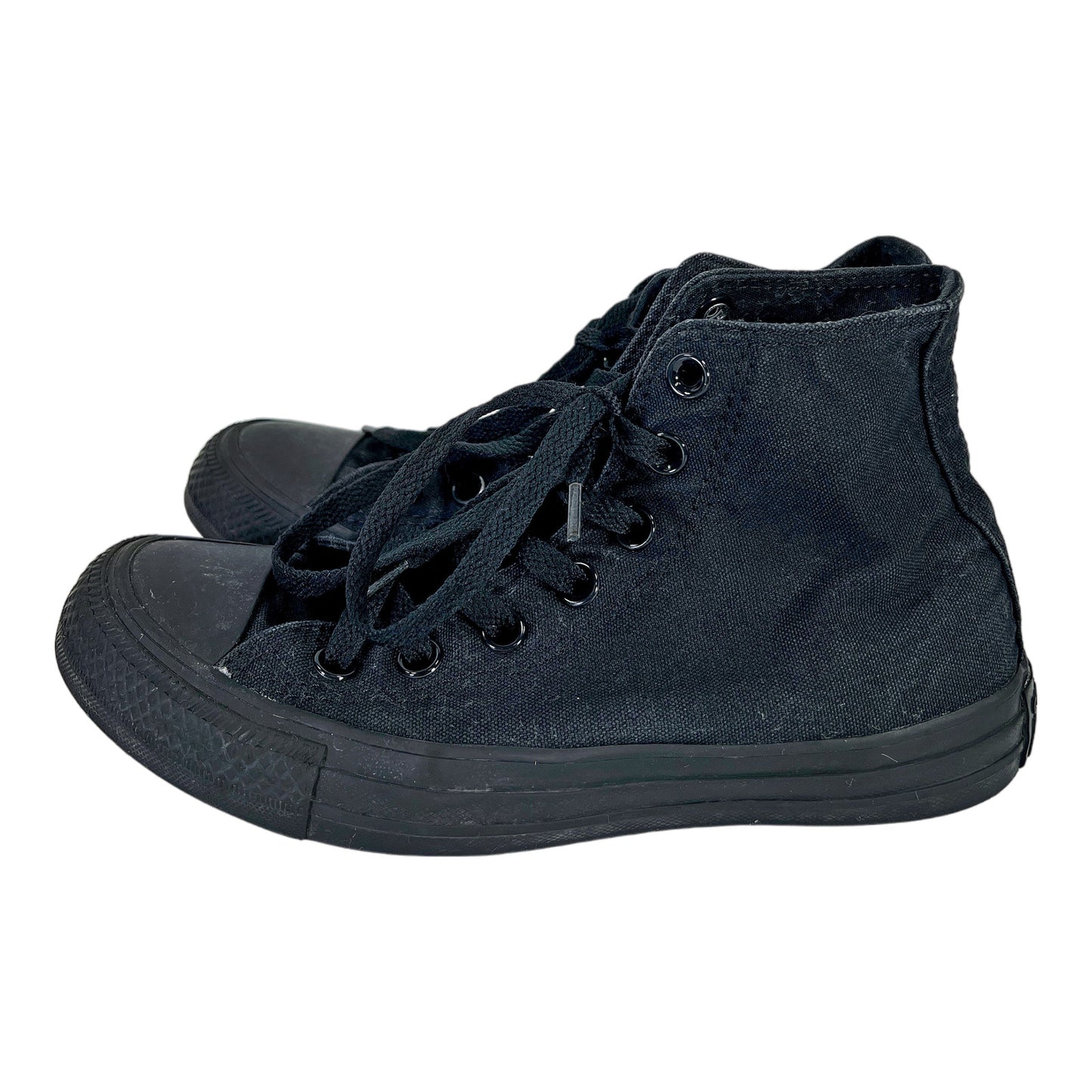 Converse Unisex Black Canvas High Top Lace Up Sneakers -  Women’s 6.5