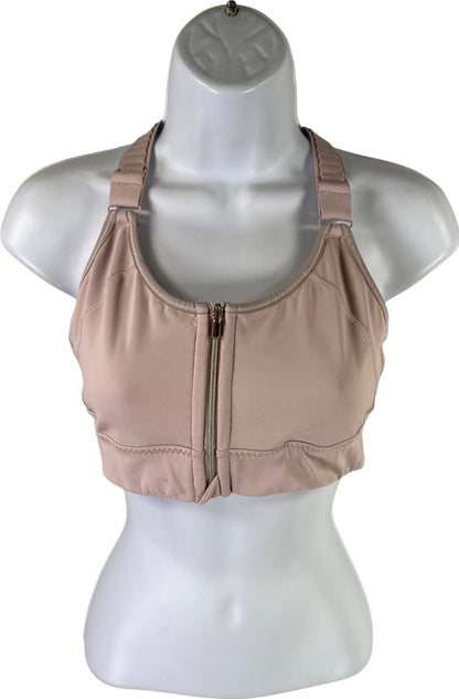 Athleta Women’s Light Pink Empower Sports Bra with Zipper - S