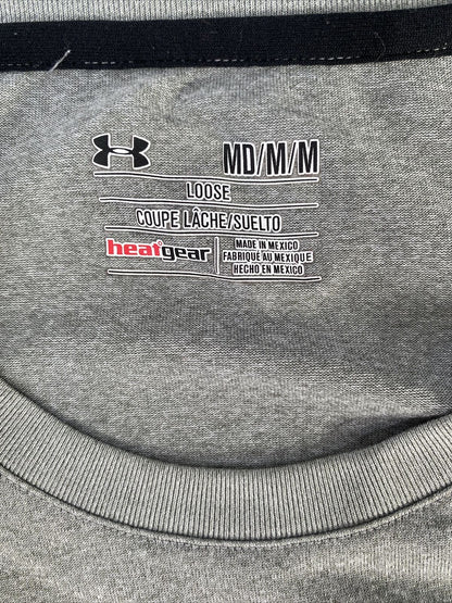 Under Armour Men's Gray Short Sleeve HeatGear Athletic Shirt - M