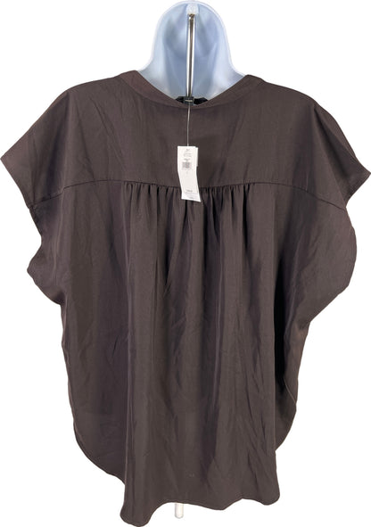 NEW Banana Republic Women’s Brown Satin Sleeveless Blouse - L