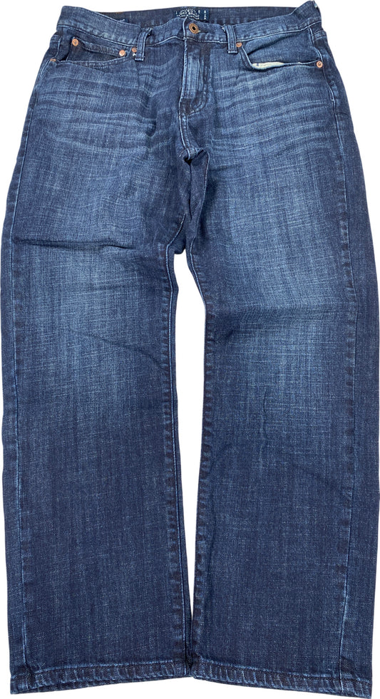 Lucky Brand Men’s Dark Wash 221 Original Straight Denim Jeans - 34x30