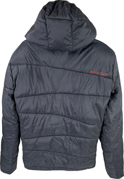 Spyder Men’s Black Full Zip Hooded Puffer Winter Coat - M