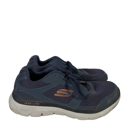 Skechers Men's Blue Flex Lite Run Trail Lace Up Athletic Shoes - 9