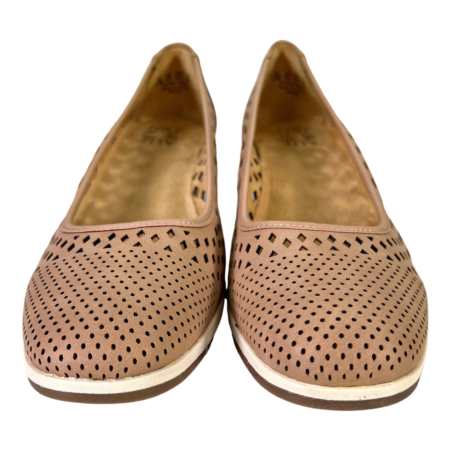 NEW Naturalizer Women’s Brown/Gingersnap Perforated Brian Wedge Heels - 8.5 Wide