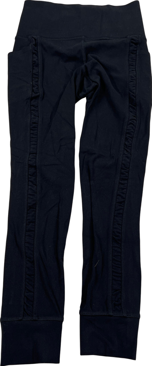 Athleta Women’s Black Salutation Stash II Ruch Craft 7/8 Tight Leggings - XS