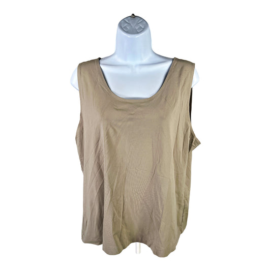 Chico’s Women’s Beige Nylon Stretch Tank Top - 3/US XL