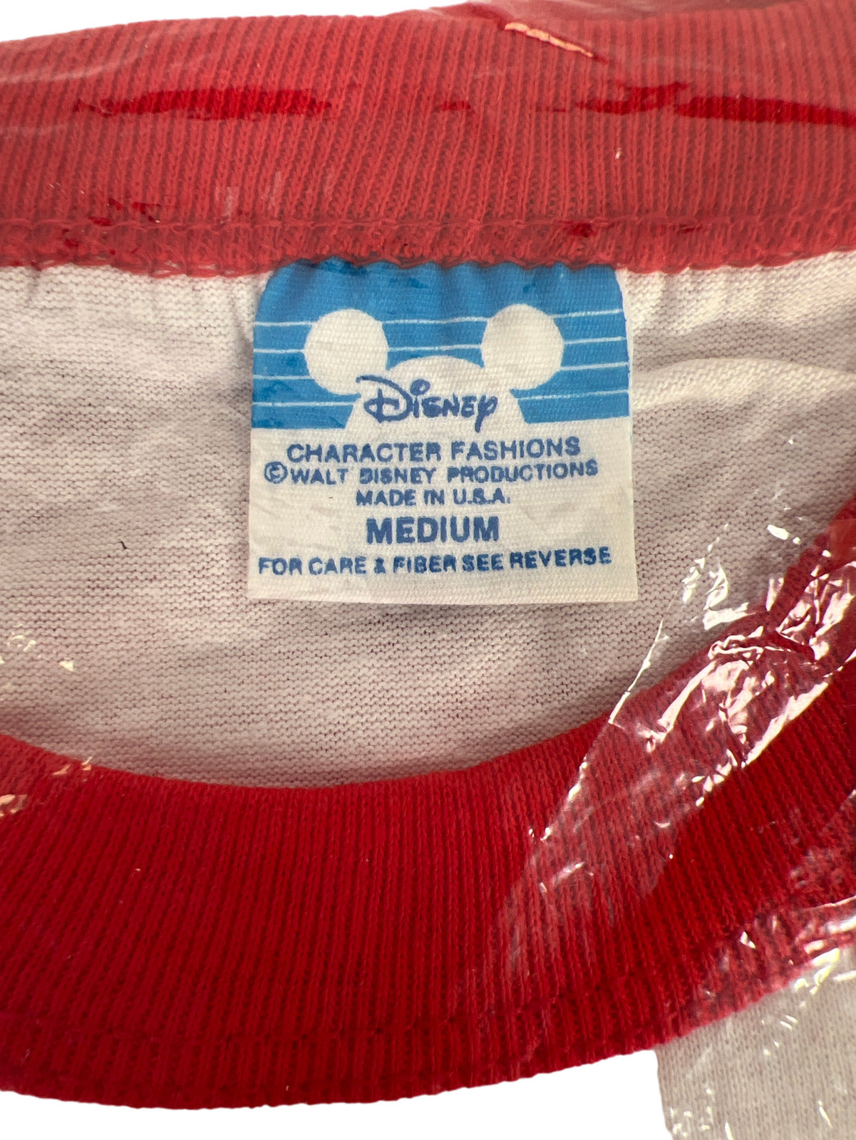 NEW Disneyland Men’s Vintage Mickey Mouse White/Red T-Shirt - M