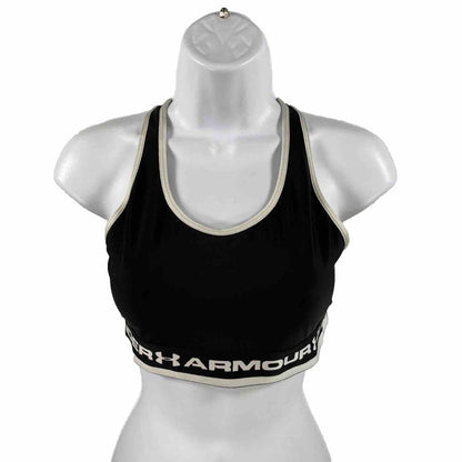 Under Armour Women's Black Non-Padded Sports Bra - M 34-36