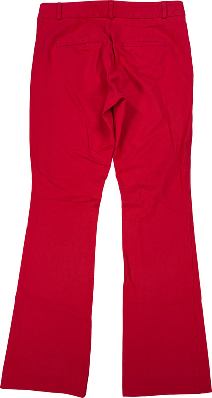 Banana Republic Women’s Red Sloan Fit Straight Leg Dress Pants - 2