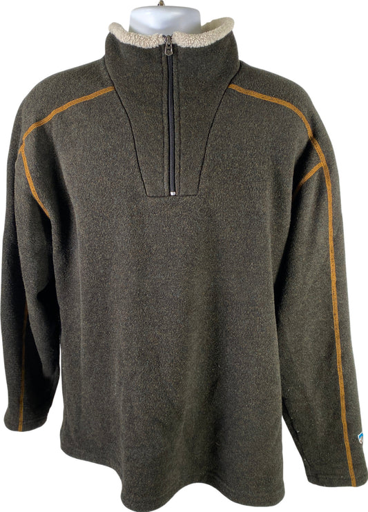 Kuhl Men’s Dark Brown 1/2 Zip Pullover Sweatshirt - XXL