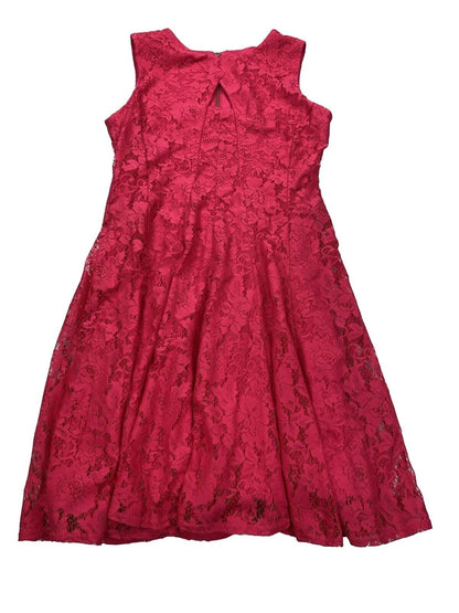 NEW Dressbarn Women's Pink Lace Lined Sleeveless Shift Dress - Petite 6P