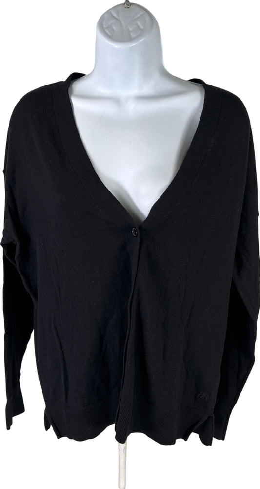 Banana Republic Women’s Black Button Up Long Sleeve Cardigan Sweater - L