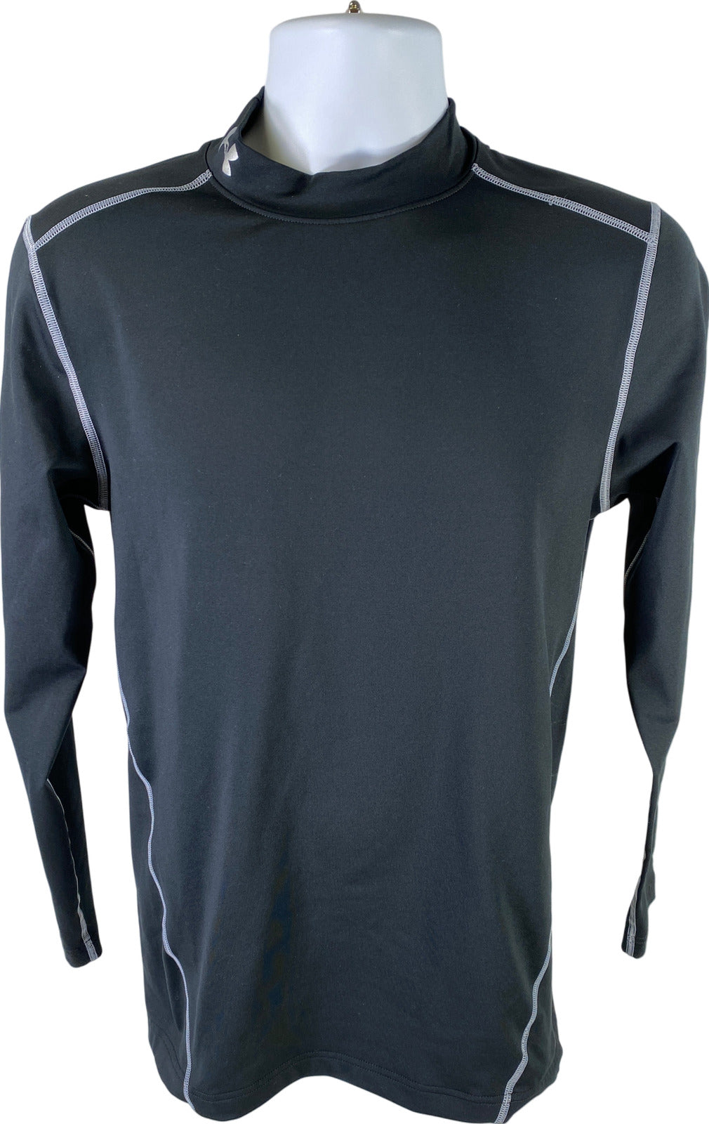 Under Armour Men’s Black ColdGear Fitted Long Sleeve Athletic Shirt - S