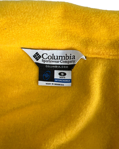 Columbia Men’s Yellow University of Michigan U of M Fleece Vest - S