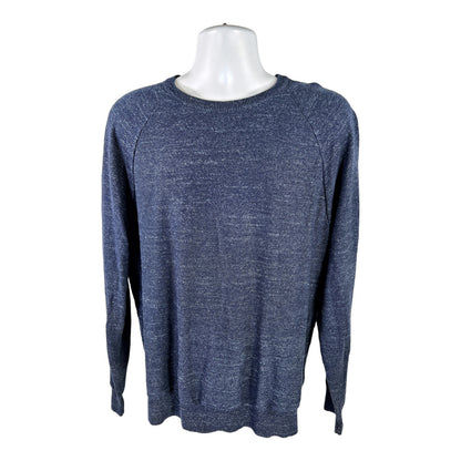 J.Crew Men’s Blue Raglan Budded Long Sleeve Crewneck Sweater - L