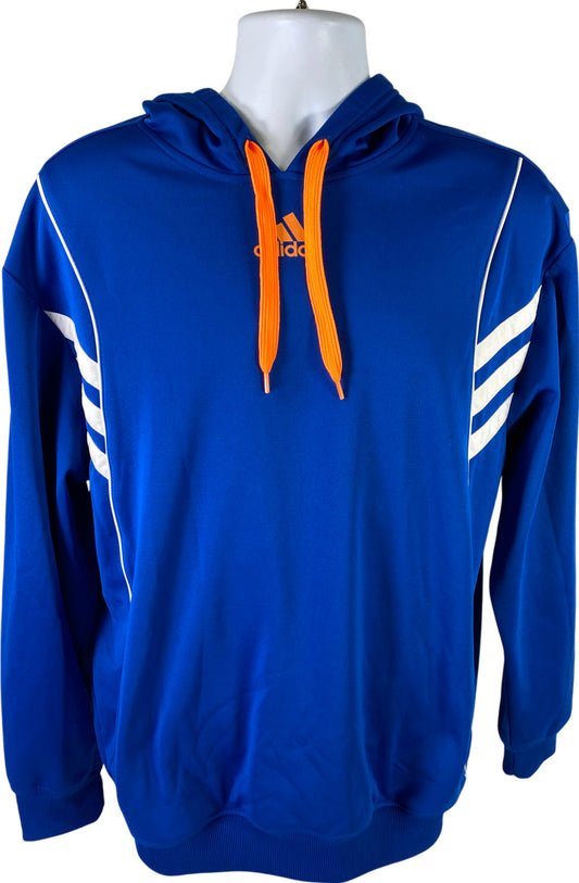 Adidas Men’s Blue Long Sleeve Clima-Warm Fleece Lined Pullover Hoodie - L