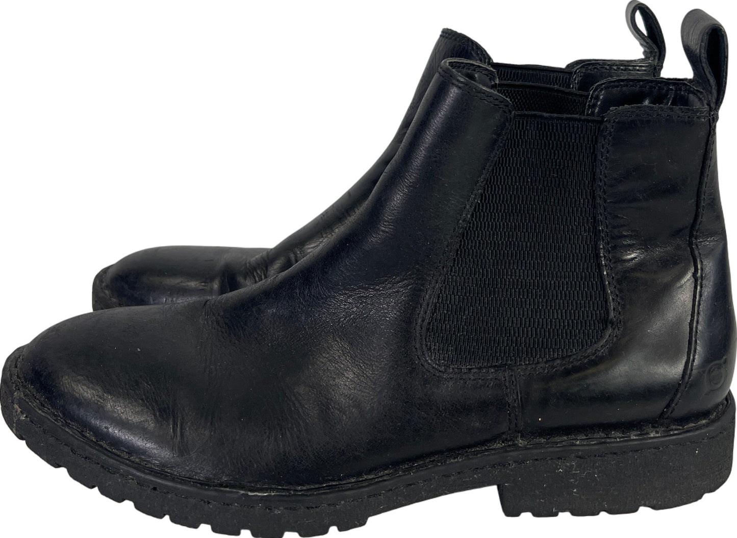 Born Men’s Black Leather Hemlock Pull On Ankle Chelsea Boots - 11.5