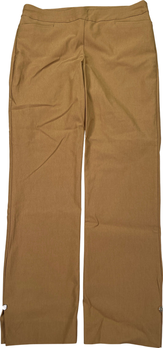 Chico’s Women’s Light Brown Pull On Stretch Slim Leg Pants - 0.5R/ US 6R