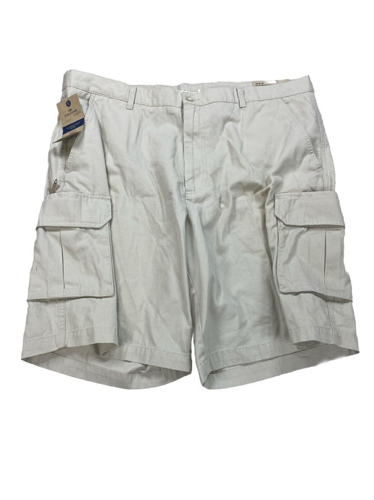 NEW Dockers Men's Beige Flat Front Cargo Shorts - 40
