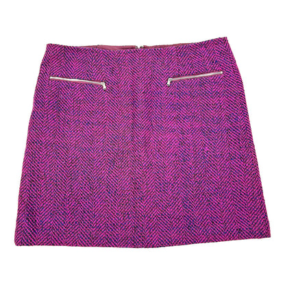 NEW LOFT Women’s Purple Short Knit A-Line Skirt - 14