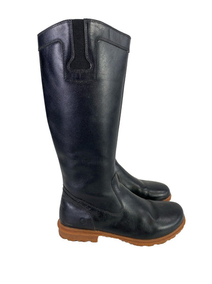 Bogs Women’s Black Leather Pearl Waterproof Tall Casual Riding Boots - 7.5