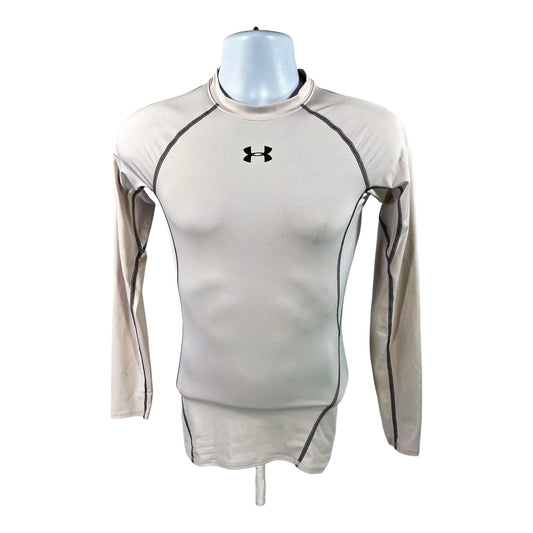 Under Armour Men’s White Compression Long Sleeve Athletic Shirt - S