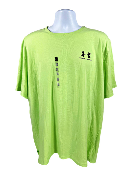 NEW Under Armour Men’s Green Cotton Blend Short Sleeve T-Shirt - 2XL