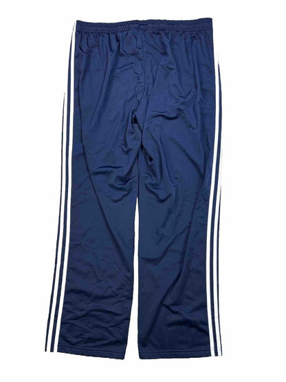 adidas Men's Navy Blue Tapered Athletic Sweatpants - 2XL