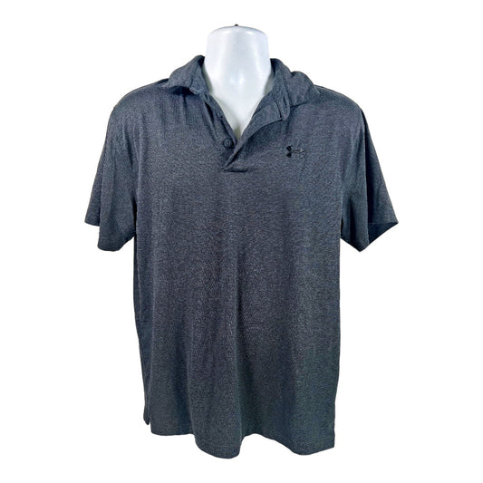Under Armour Men’s Dark Gray HeatGear Short Sleeve Polo Shirt - M