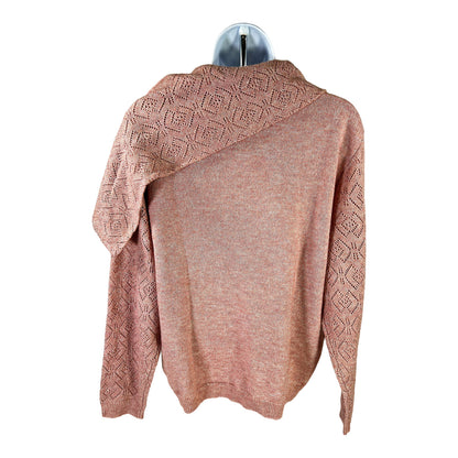 NEW Alfred Dunner Women’s Pink Metallic Cowl Neck Sweater - XL Petite