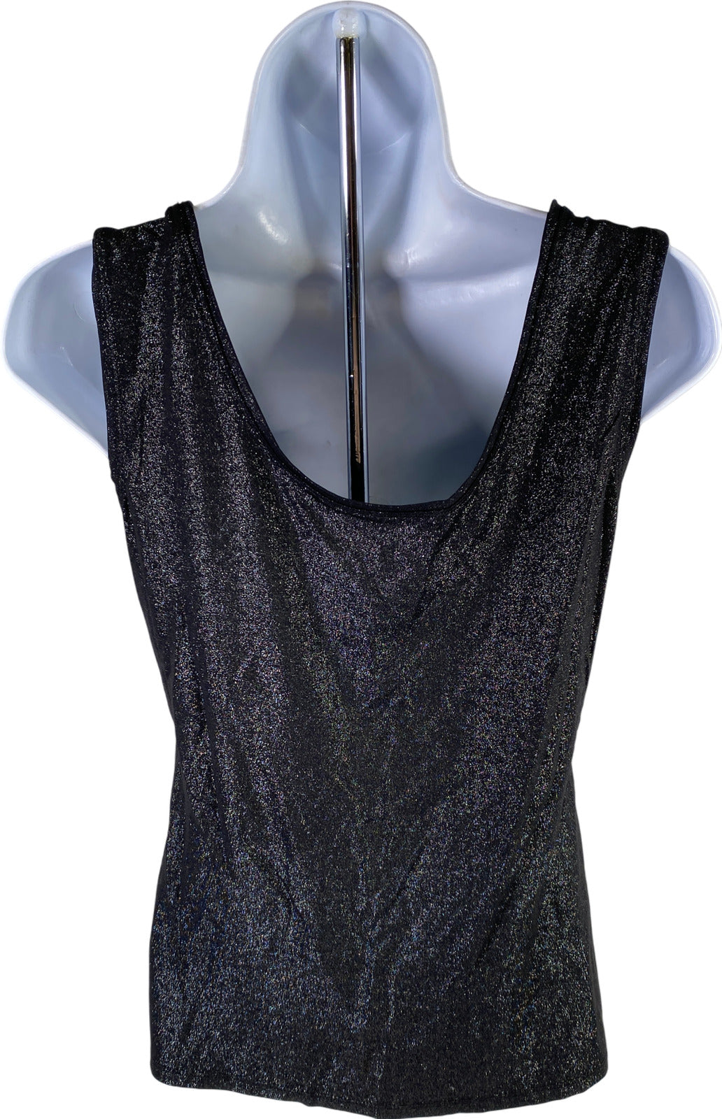 White House Black Market Women’s Black Shimmer Tank Top - S