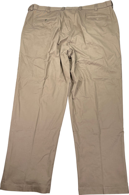 Oak Hill Men’s Brown Pleated Front Chino Pants - 52x34