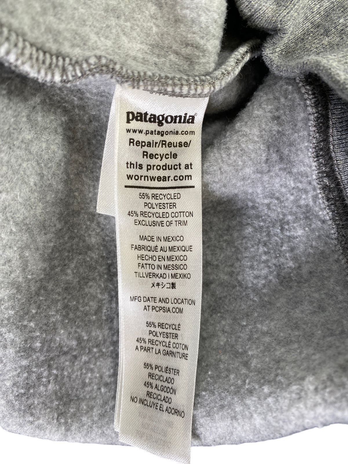 Patagonia Women’s Gray Ridge Rise Uprisal Long Sleeve Crewneck Sweatshirt - M