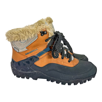 Merrell Women’s Brown Fluorecein Shell Waterproof Insulated Winter Boots - 7.5