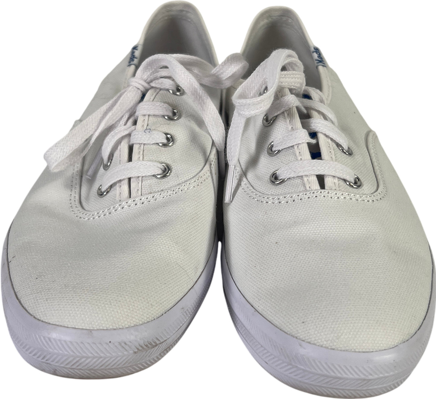 Keds Women’s White Canvas Low Top Champion Sneakers - 8