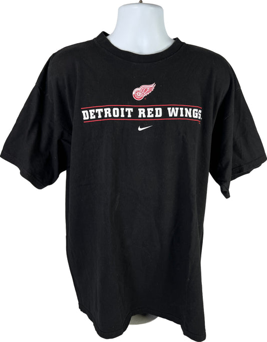 Nike Men’s Black Vintage Detroit Red Wings Short Sleeve T-Shirt - XL